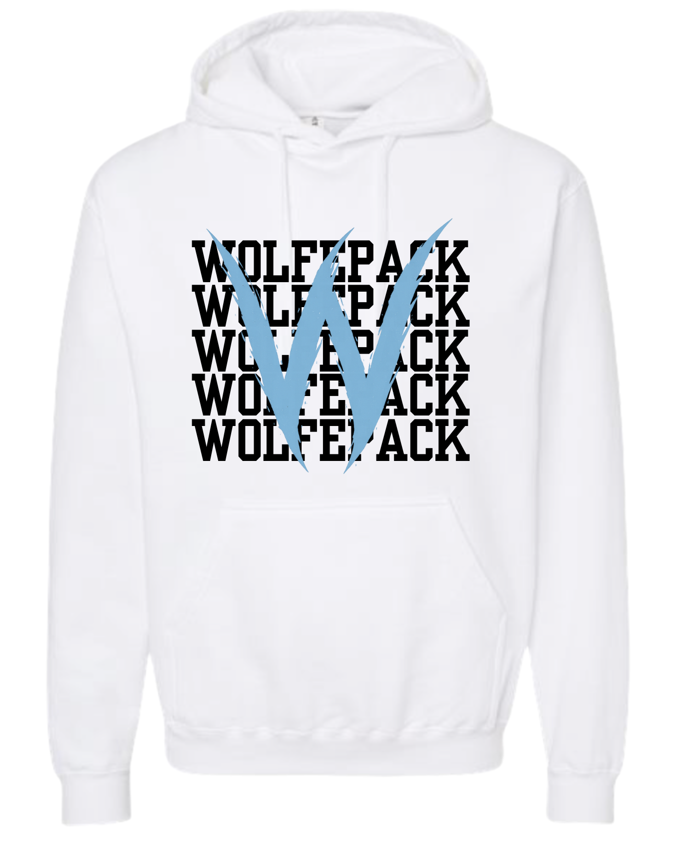 Wolfepack Player Hoodie- White/Black