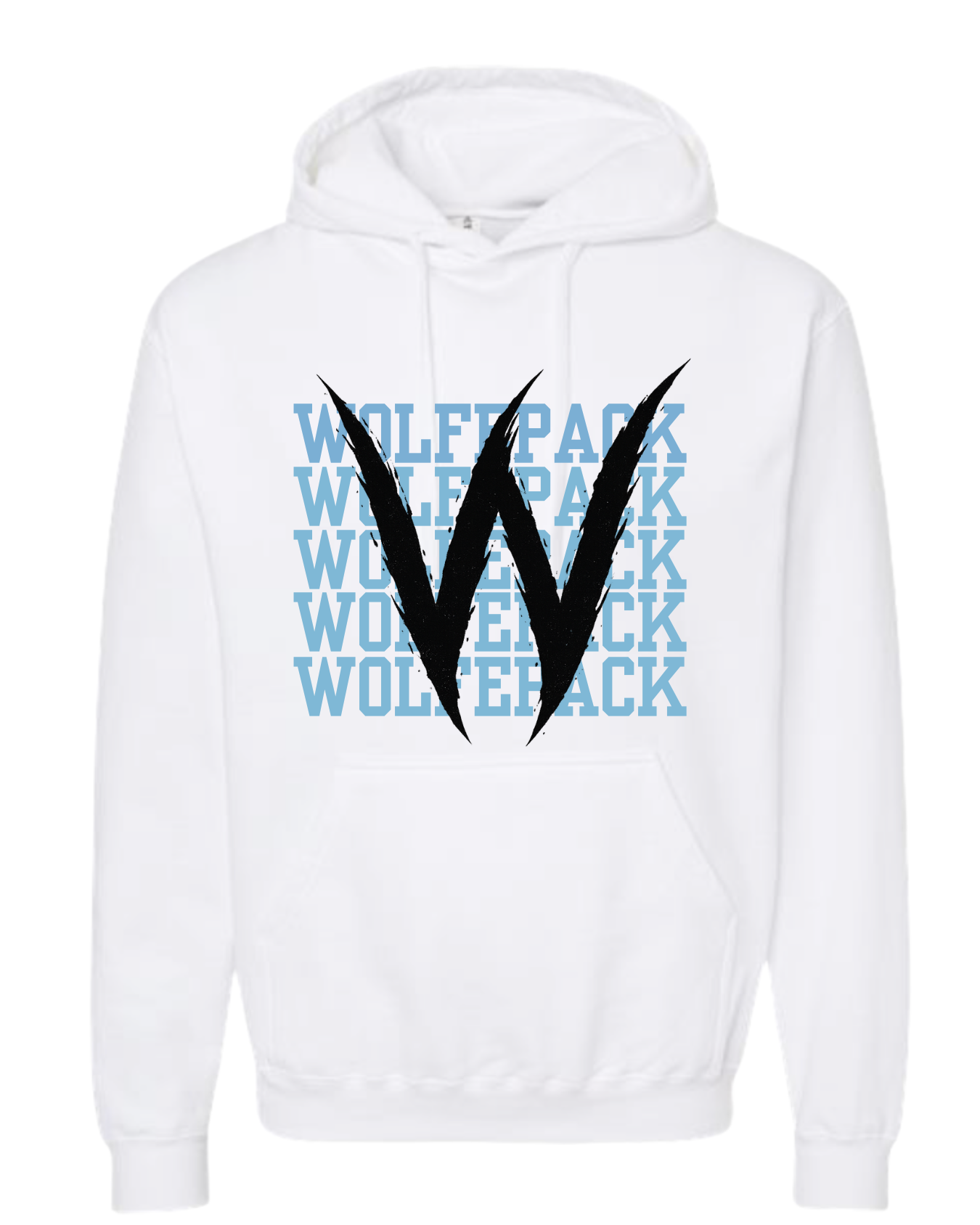 Wolfepack Player Hoodie- White/Blue